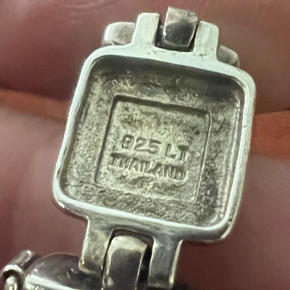 Sterling silver bracelet with turquoise & lapis lazuli stones - Picture 4 of 5